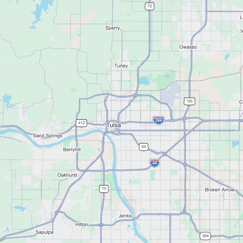 Map of the Greater Tulsa Metropolitan Area